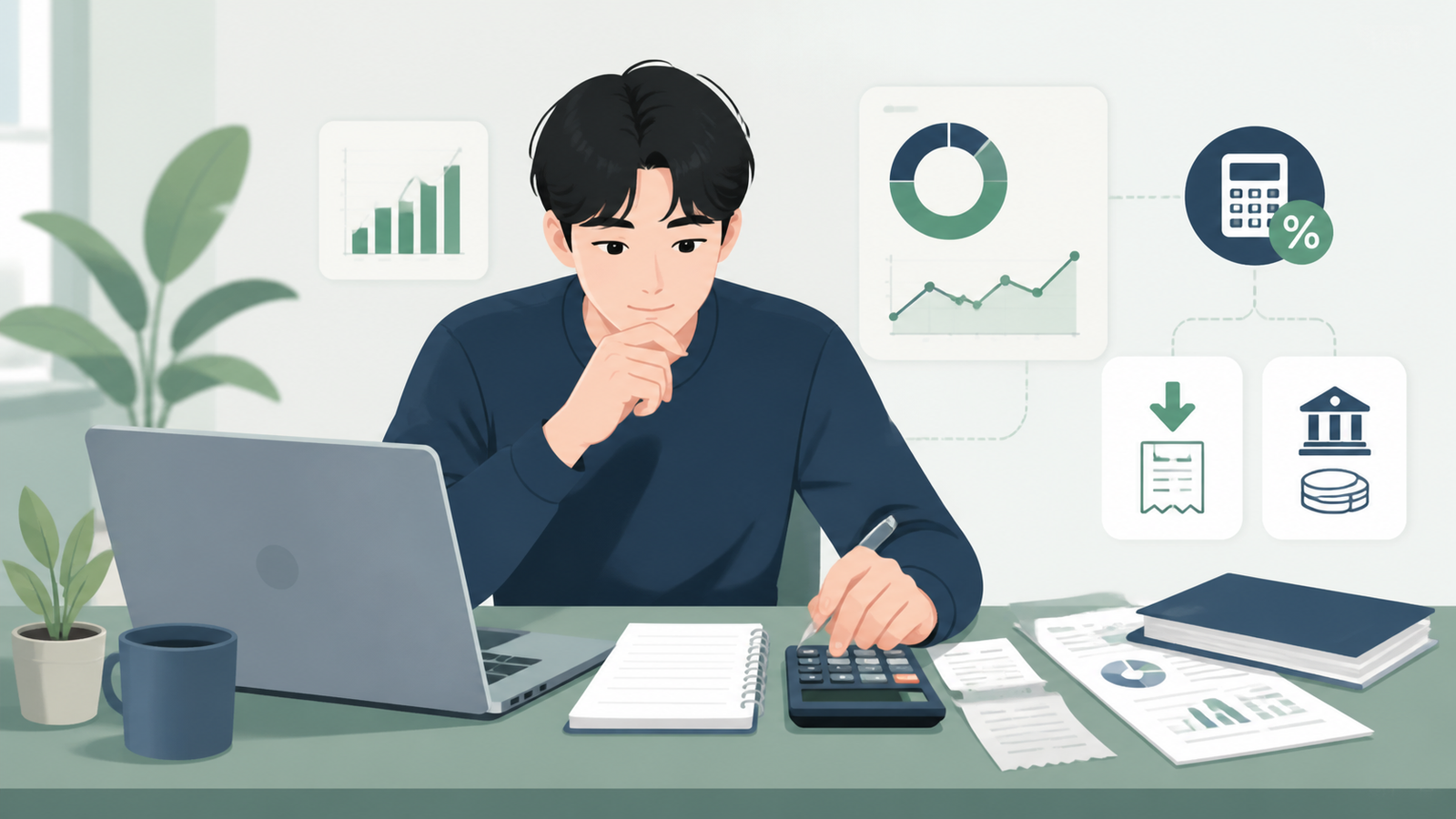 AI 부업 수익 계산법|도구비·세금까지 빼고 남는 돈 확인하기